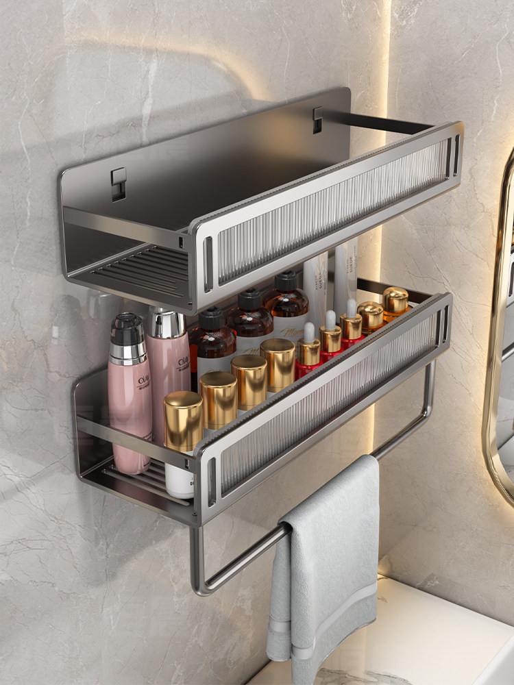 免打孔卫生间置物架壁挂浴室洗手洗澡间洗漱台墙上沐浴露厕所收纳,家庭/个人清洁工具,浴室角架/置物架,淘宝优惠券,粉丝福利购,淘宝优惠卷