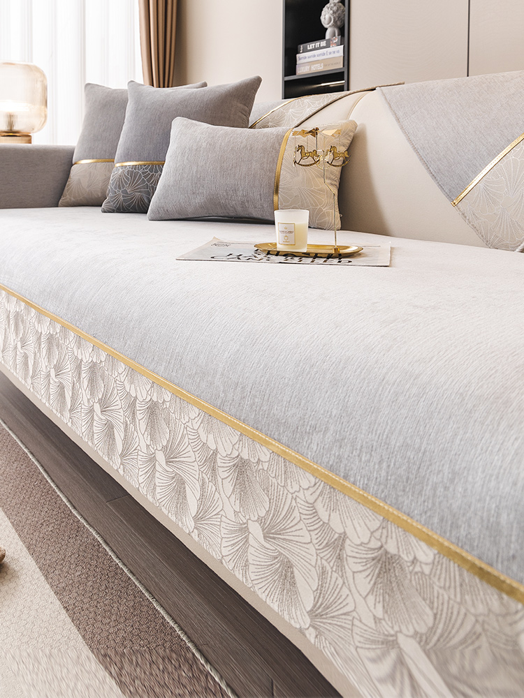 沙发垫四季通用2025新款贵妃皮沙发套罩巾固定防滑坐垫子盖布夏用