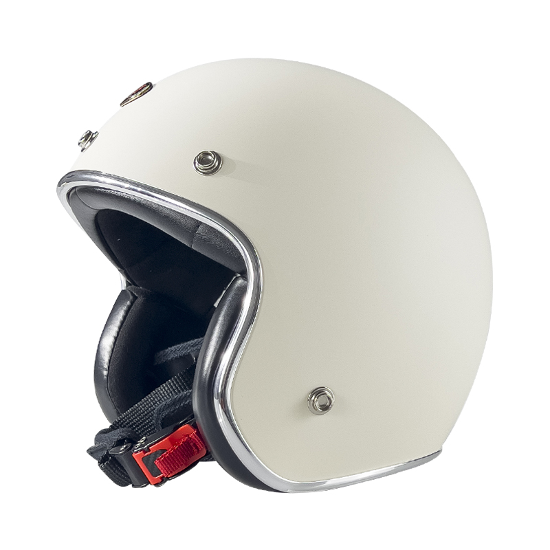 新款台湾JEF头盔品牌机车复古摩托车巡航半盔3C认证男女踏板4分之 摩托车/装备/配件 摩托车头盔 原图主图