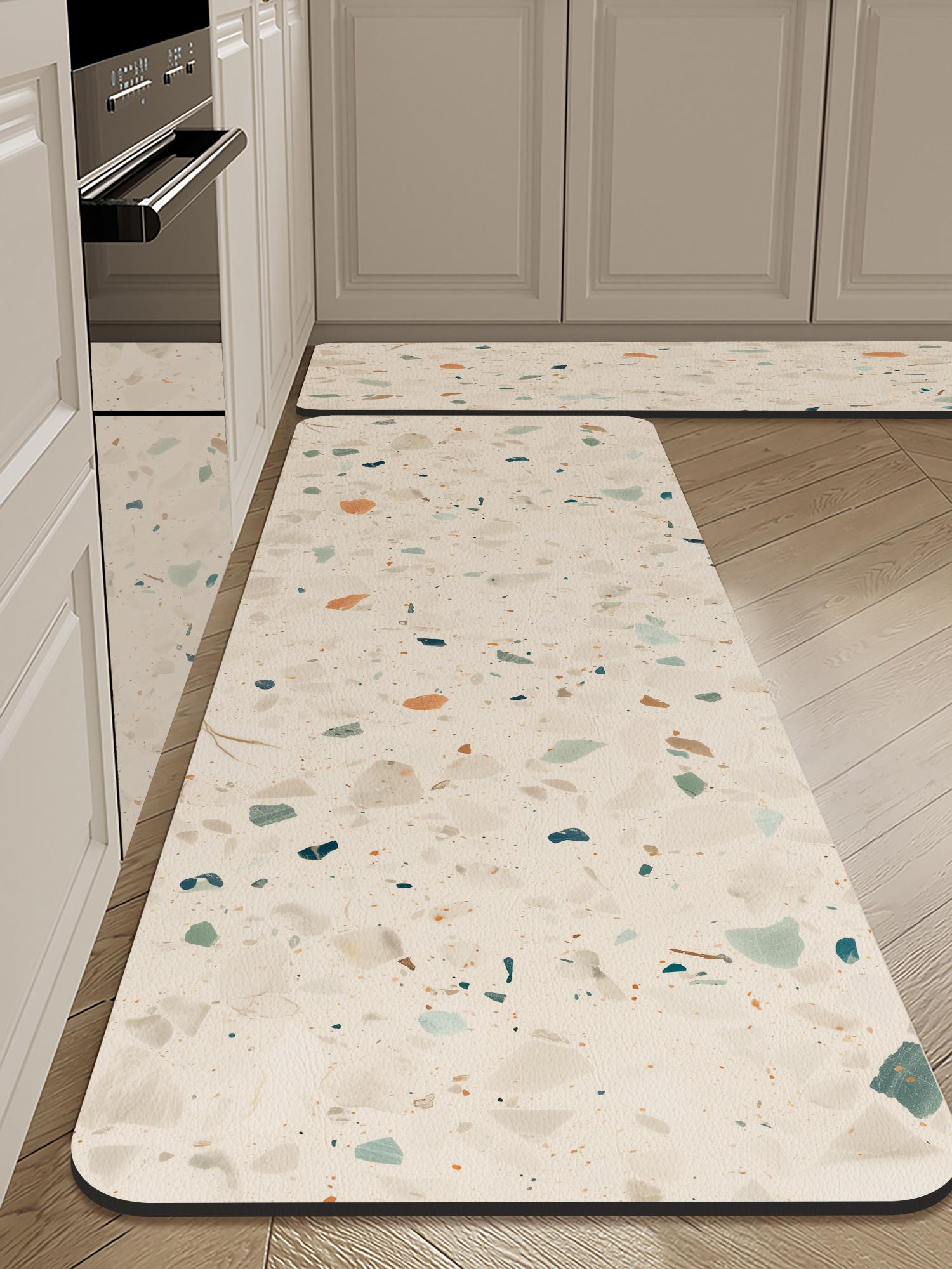 厨房吸水地垫专用免洗长条家用防滑脚垫2024新款卫生间进门口地毯