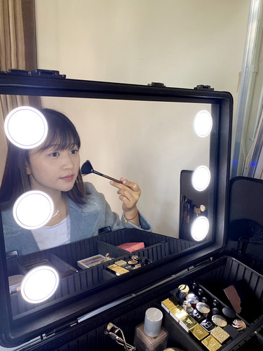 高级大容量拉杆化妆箱专业跟妆师带灯镜子便携美妆纹绣工具收纳箱