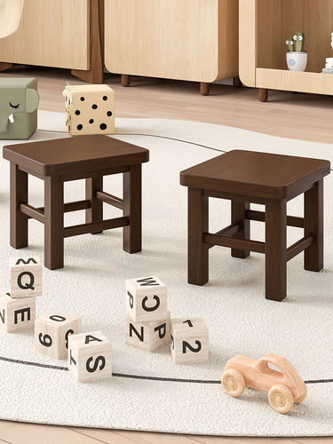 实木小凳子家用小板凳椅子方凳客厅沙发木凳子现代简约网红小矮凳