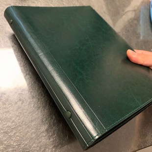 【墨绿色】9孔B5软皮面活页本可拆卸记事本康奈尔5R高效笔记本教