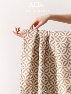 高端布艺餐桌布轻奢高级感长方形茶几家用客厅台布野餐2025新款