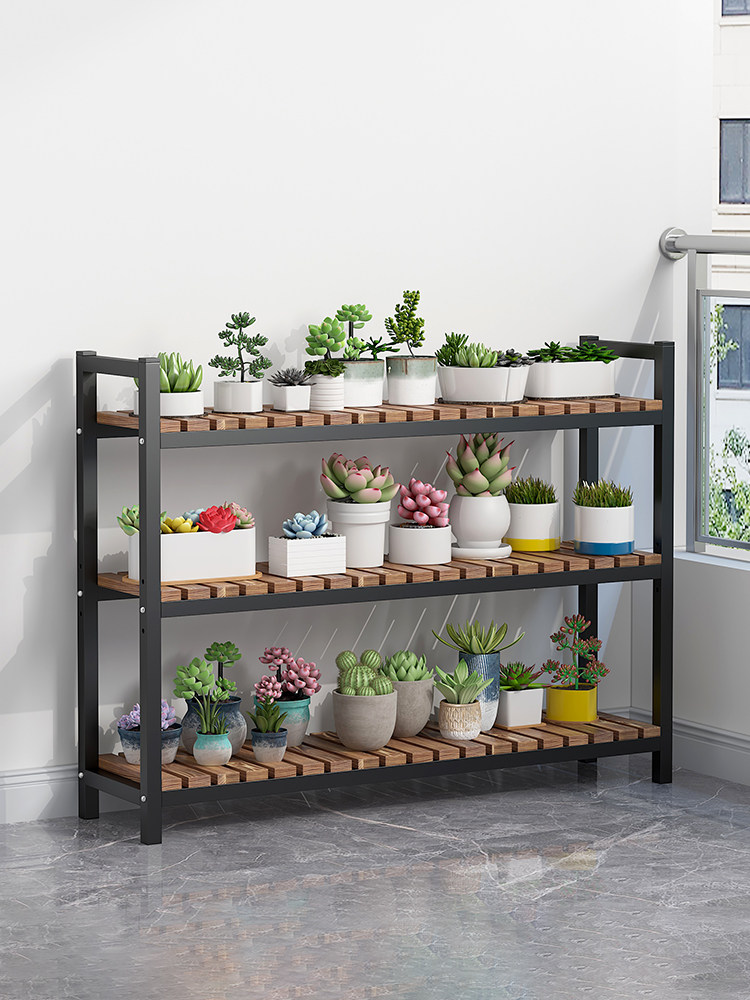 花架置物架多层阳台落地式客厅窗台多肉花盆铁艺实木室内2025新款,住宅家具,花架/花几,淘宝优惠券,粉丝福利购,淘宝优惠卷