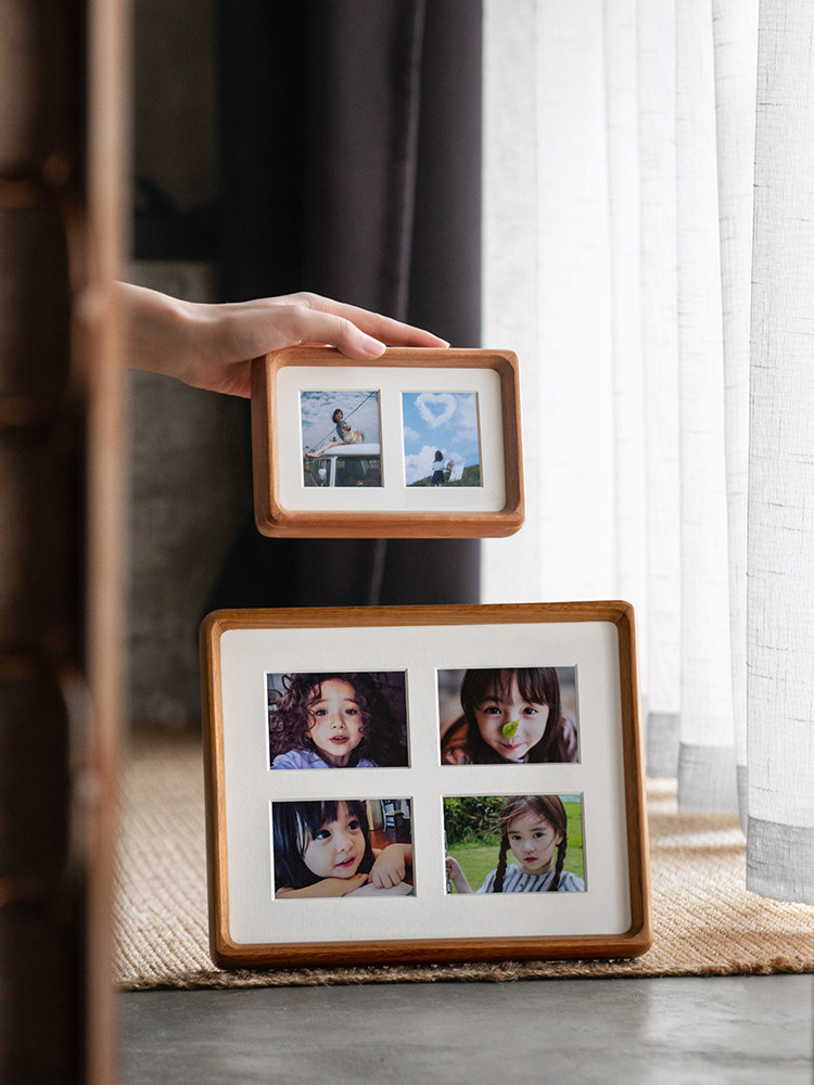 洗照片做成相框实木宫格高级感摆件打印照片diy定制木质儿童摆台,家居饰品,相框/画框,淘宝优惠券,粉丝福利购,淘宝优惠卷
