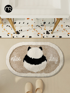 熊猫加厚浴室门口吸水地垫卫生间防滑脚垫厕所洗手间垫子卫浴地毯