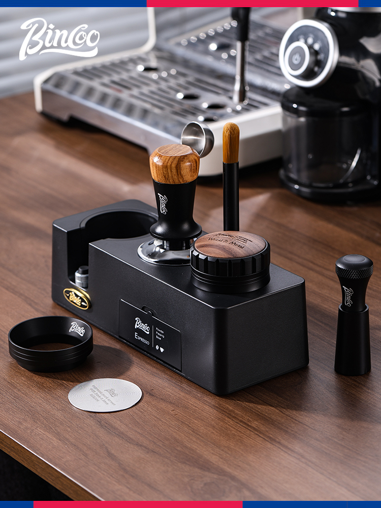 bincoo咖啡机压粉器底座意式布粉器三件套手柄支架全套收纳工具