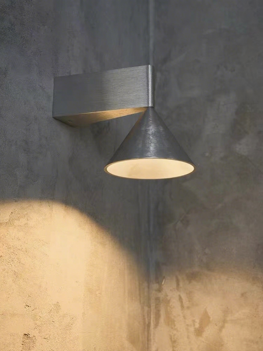 户外防水壁灯圆锥几何别墅庭院大门壁灯花园露台过道阳台景观壁灯