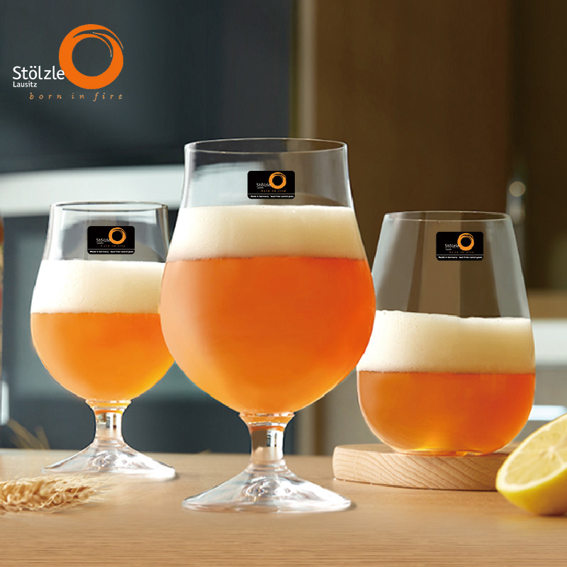 德国进口StoIzIe索雅特 水晶玻璃精酿高脚啤酒杯小麦杯果汁杯冷饮