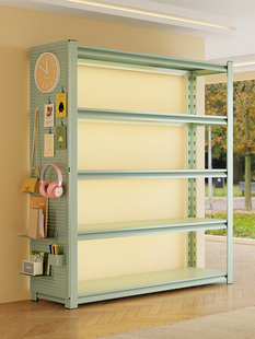 家用货架多层置物架落地阳台超市快递收纳架展示架钢制杂物储藏间