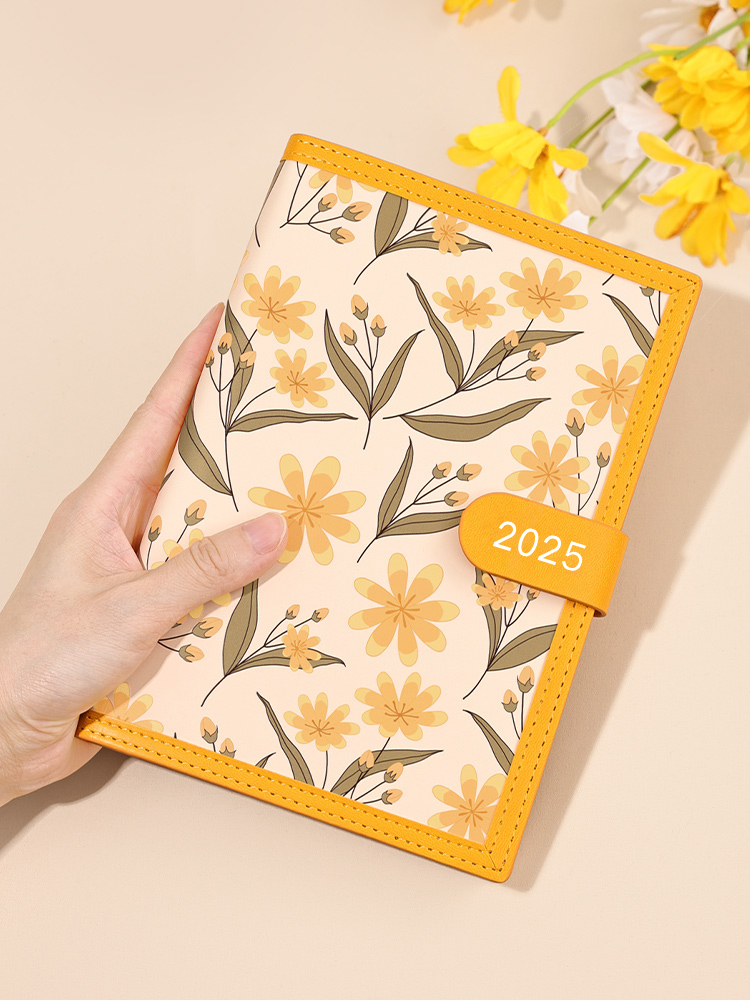 2025年日程本效率手册365天每日计划表周月日历记事本文艺精致手