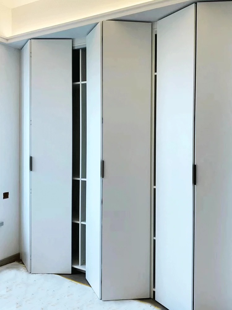 衣柜门衣帽间储物间隐形门衣柜折叠门实木门卧室门pet门板橱柜门