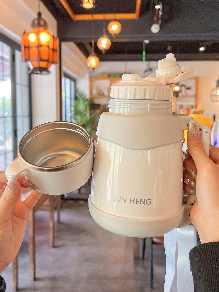 保温杯大容量女生2025新款高颜值316不锈钢大肚水杯儿童大号水壶