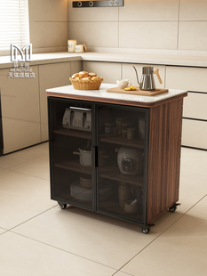 厨房置物柜切菜桌多功能可移动小岛台家用餐边柜多层收纳架储物柜