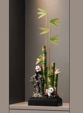 节节高升竹子玄关装饰摆件高级感小众客厅工艺品乔迁新居开业礼物