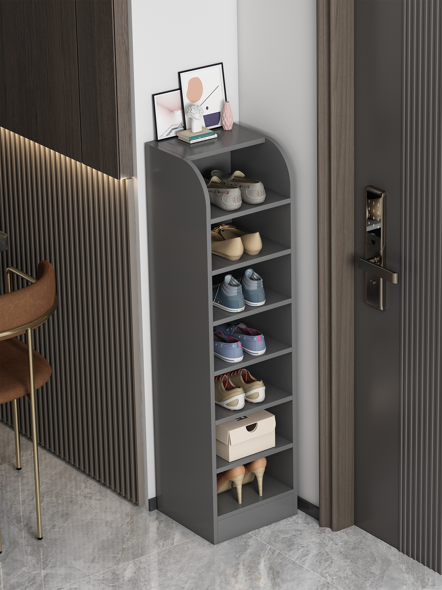 鞋架多层家用小型墙角窄置物架简易迷你门口鞋柜收纳经济型省空间