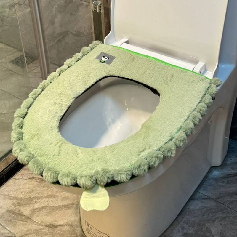 新疆包邮马桶坐垫家用四季通用坐便套防水拉链座便器垫子冬季加厚