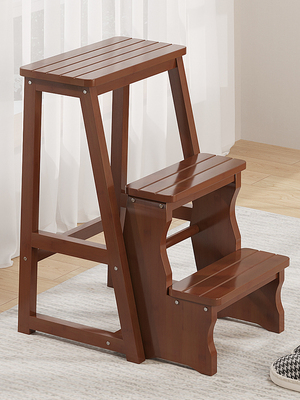 可折叠梯凳楠竹家用登高凳子板凳多功能踏板台阶儿童垫脚凳换鞋凳