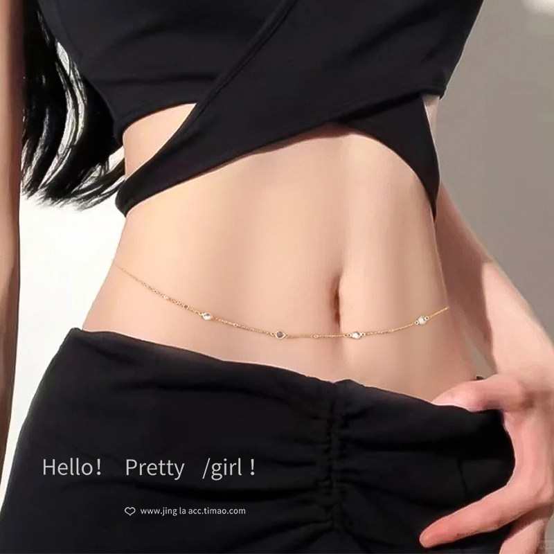 性感细腰链女夏季金属配饰腰间细链条身体链配裙子情趣纯欲肚脐链,3C数码配件,USB多功能数码宝,淘宝优惠券,粉丝福利购,淘宝优惠卷