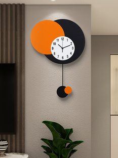 现代简约钟表挂钟客厅大气创意挂表家用时尚艺术免打孔网红石英钟