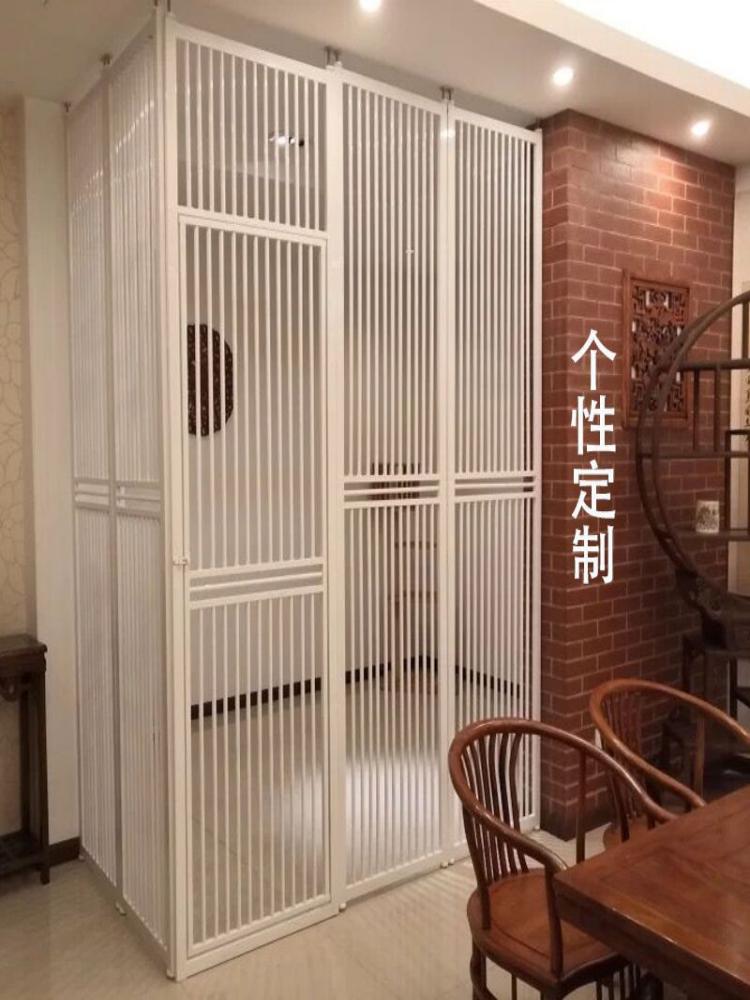 宠物围栏防猫门栏挡狗栅栏拦猫咪神器阳台防护隔离栏杆免打孔防跳