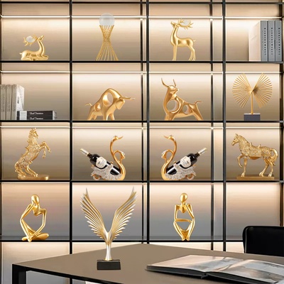 现代轻奢高档客厅摆件高端大气上档次家居玄关酒柜电视柜软装饰品