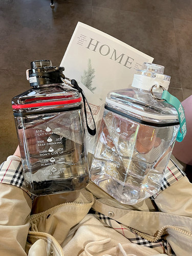 超大号容量水杯子男女生高颜值2000ml毫升网红学生运动健身喝水壶