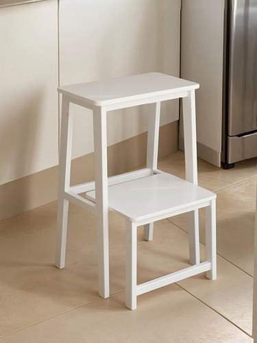 介璞现代家用稳步梯凳台阶加厚餐桌椅两用室内登高楼梯楠竹小梯子