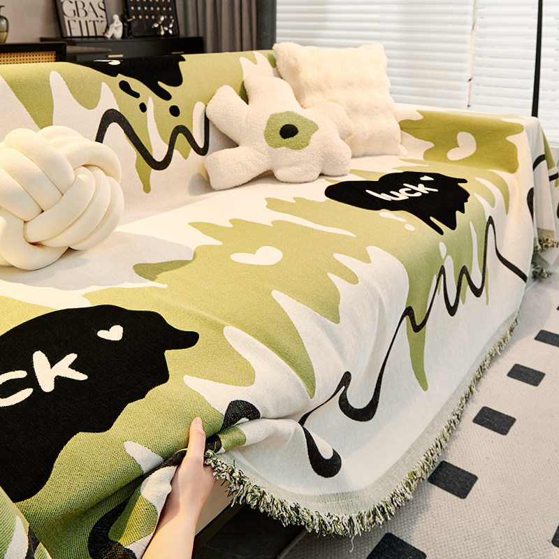 ins风雪尼尔沙发巾简约现代四季通用沙发套罩靠背盖布防滑沙发垫,居家布艺,沙发套,淘宝优惠券,粉丝福利购,淘宝优惠卷