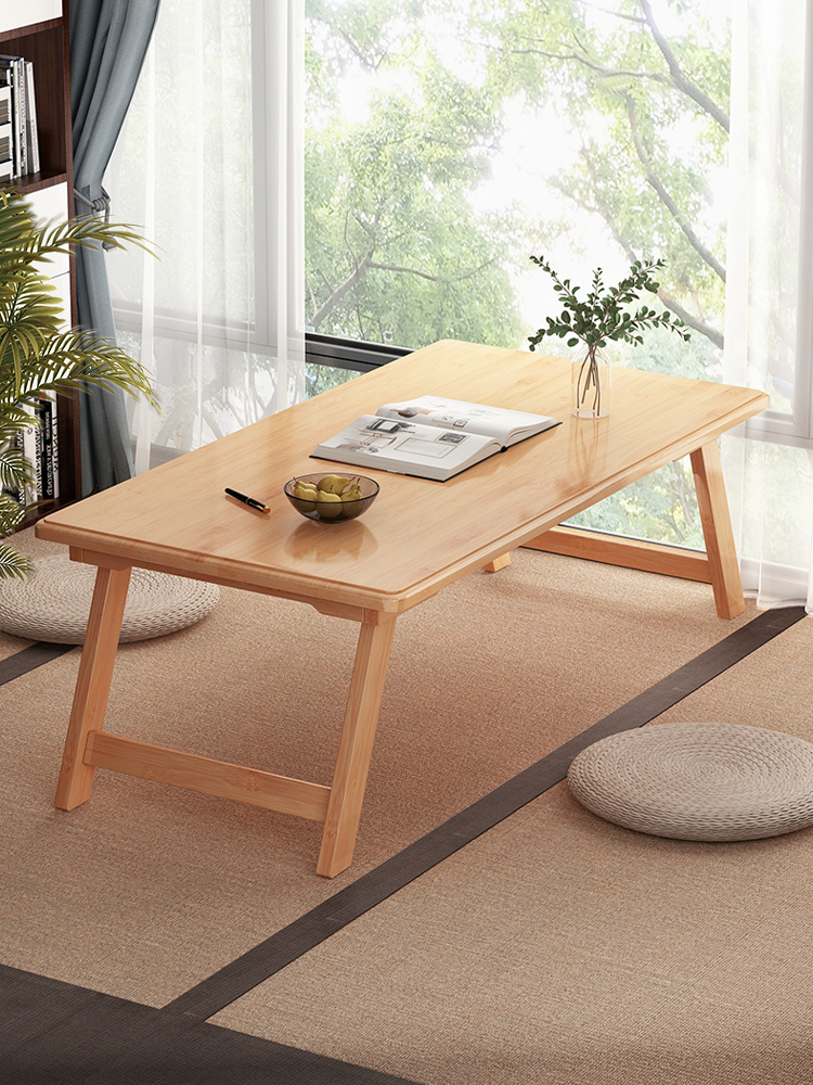 网红飘窗小桌子可折叠炕桌实木小茶几榻榻米茶桌茶台家用日式矮桌