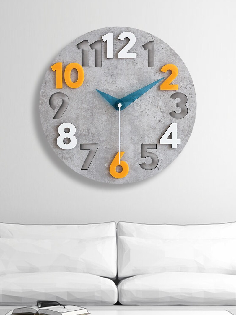 简约现代时钟表挂钟客厅创意家用时尚大气挂表免打孔轻奢静音钟表