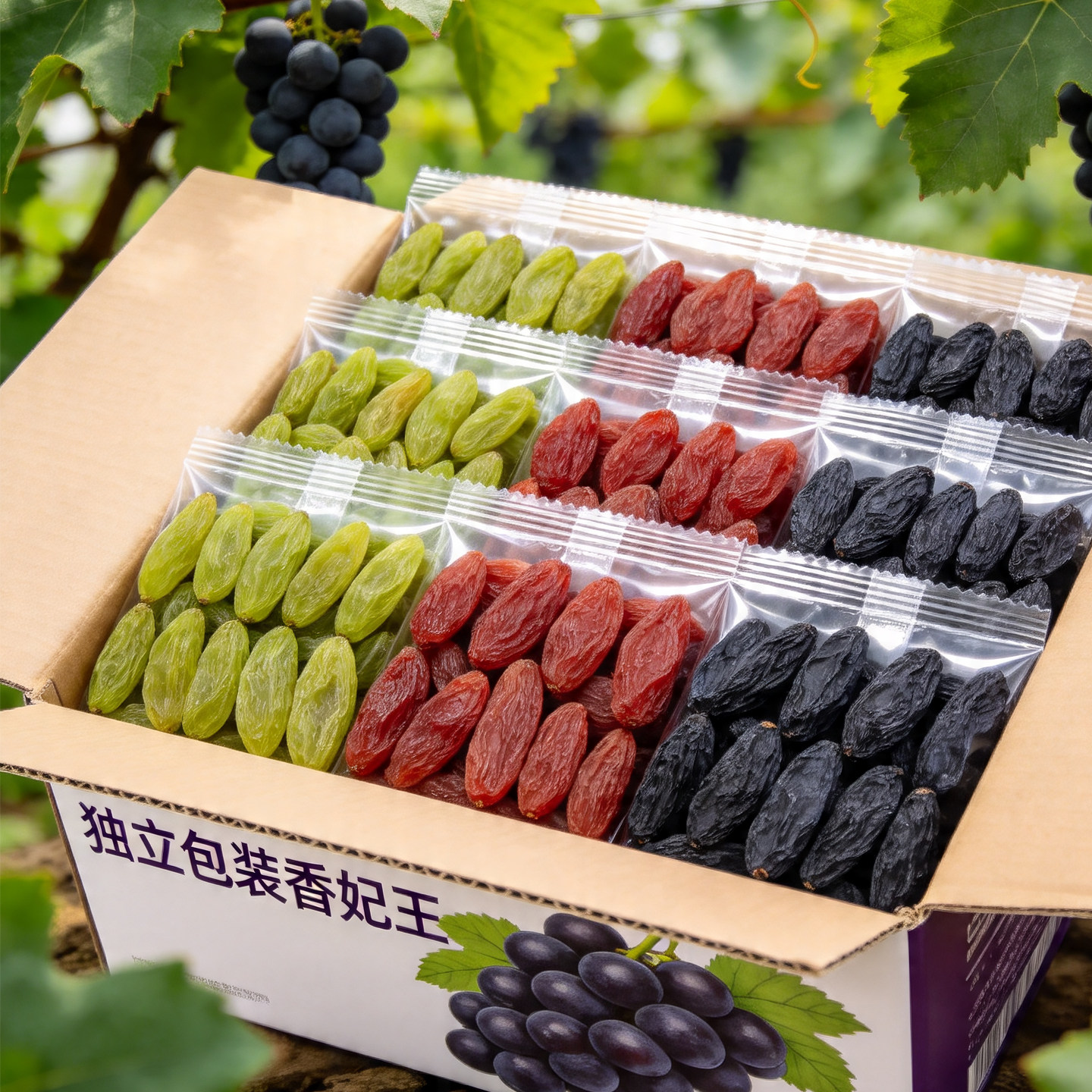 香妃王独立小包装葡萄干新疆非特级超大蓝宝石葡萄干官方旗舰店