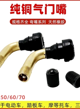 包邮真空胎气嘴PVR50/60/70真空胎嘴子真空胎气门嘴电动车摩托车