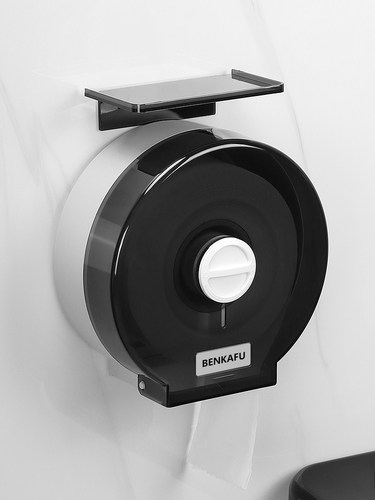 免打孔大卷纸盒卫生间大盘纸厕纸盒壁挂式厕所纸巾盒酒店纸筒纸架