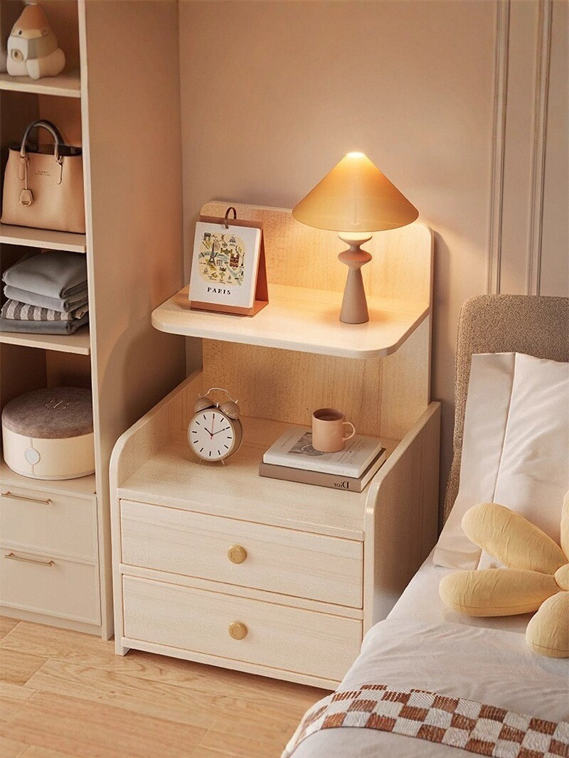 床头柜小型迷你家用卧室床边收纳储物柜小柜子出租房用床头置物架