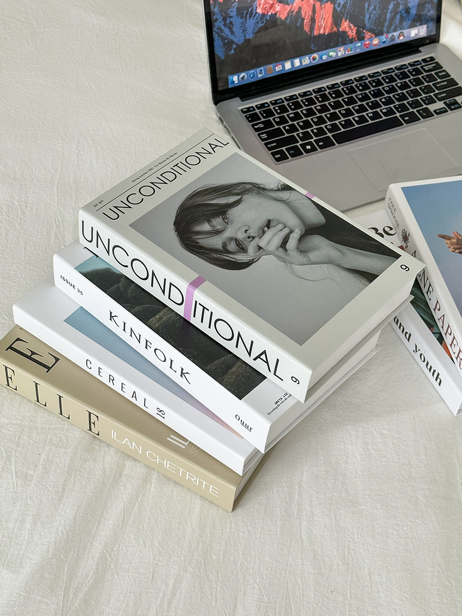 ins假书装饰书时尚简约现代仿真书创意生活杂志桌面摆件摄影道具,家居饰品,装饰摆件,淘宝优惠券,粉丝福利购,淘宝优惠卷