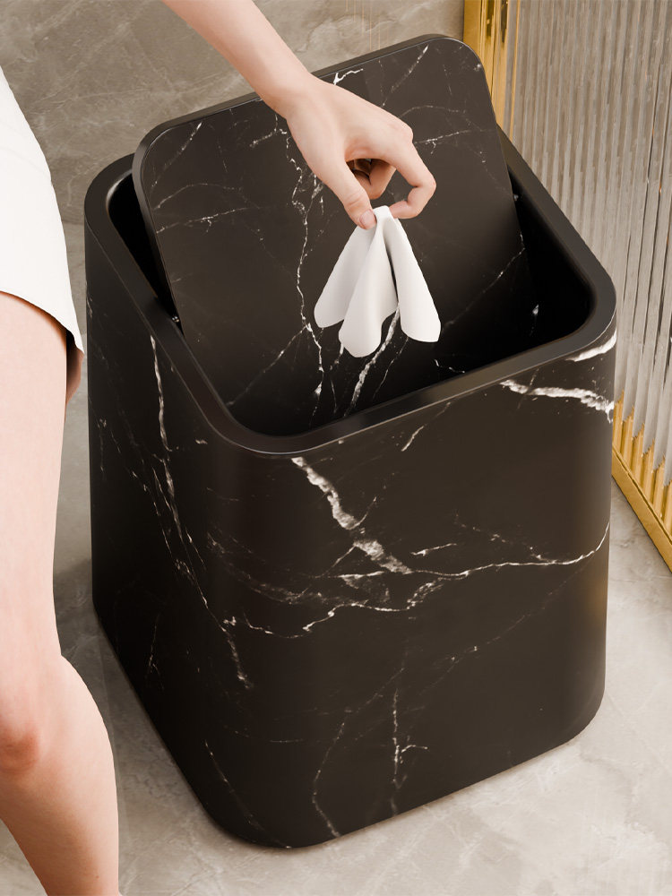 垃圾桶家用2025新款客厅卫生间翻盖厕纸桶酒店民宿轻奢大容量纸篓,家庭/个人清洁工具,垃圾桶,淘宝优惠券,粉丝福利购,淘宝优惠卷