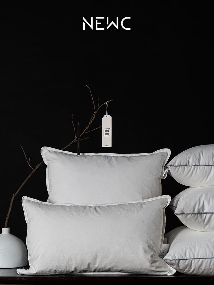 全棉白鹅毛抱枕芯酒店沙发羽绒内胆羽丝棉靠垫靠枕芯咕臣芯45 50