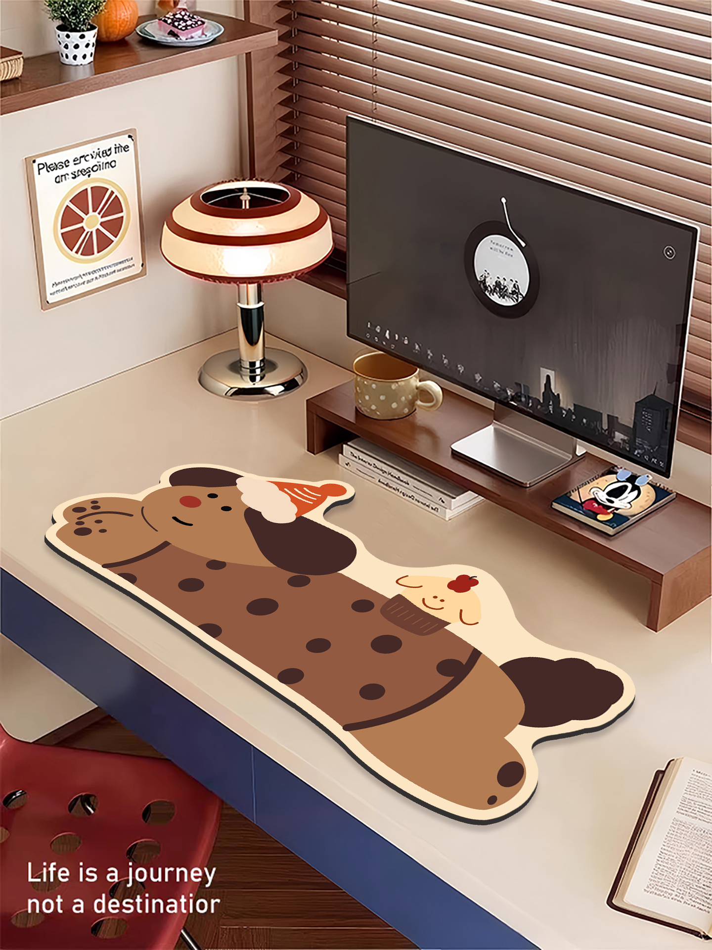 新款可爱异形鼠标垫超大垫免洗书桌垫办公桌卡通垫子电脑键盘垫