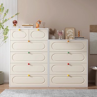 铁皮斗柜家用卧室床头柜多层大容量客厅铁皮抽屉收纳柜钢制置物柜