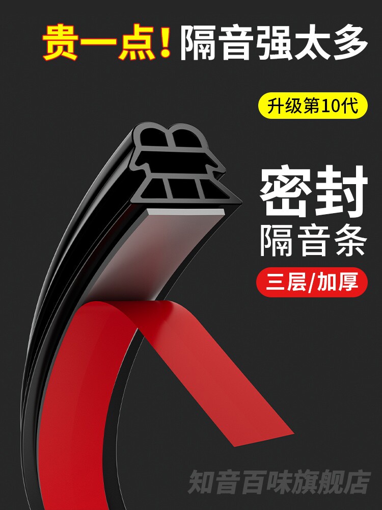 防盗门密封条防风隔音胶条入户门专用防盗门门缝防撞大门门框胶条