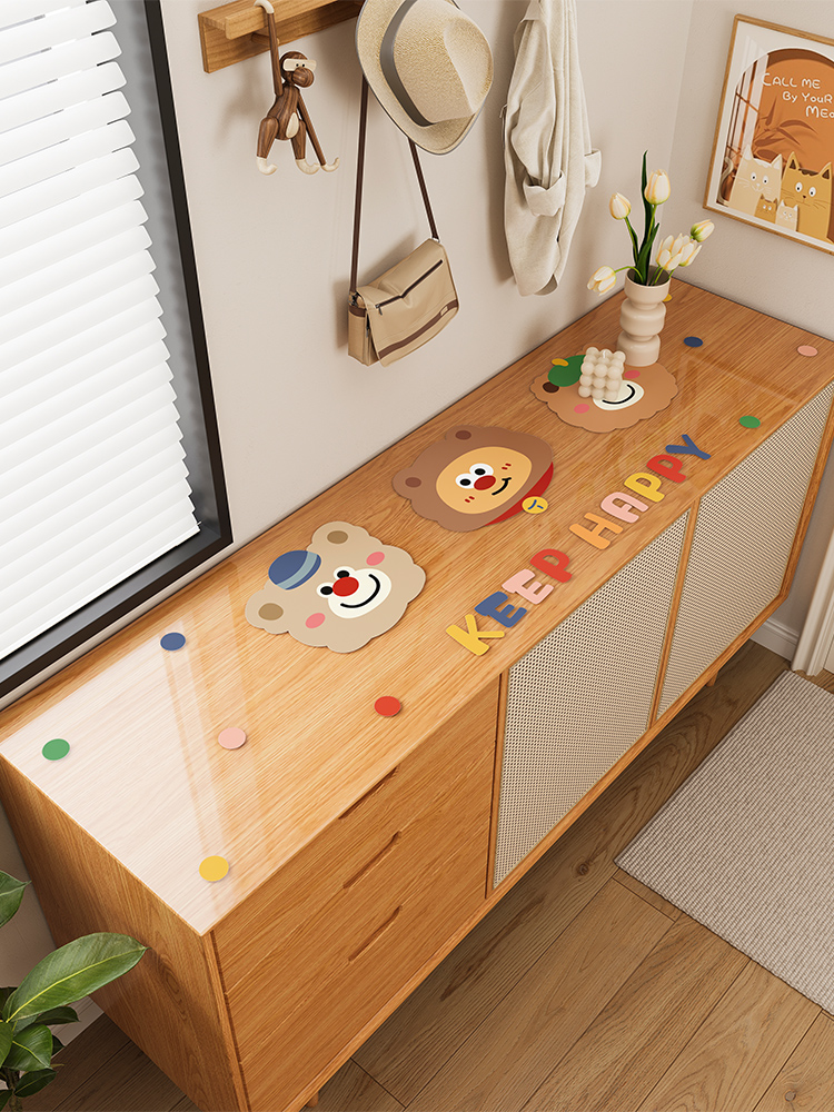 电视柜桌垫餐边柜保护垫鞋柜桌面台面垫子pvc透明桌垫防水尘桌布