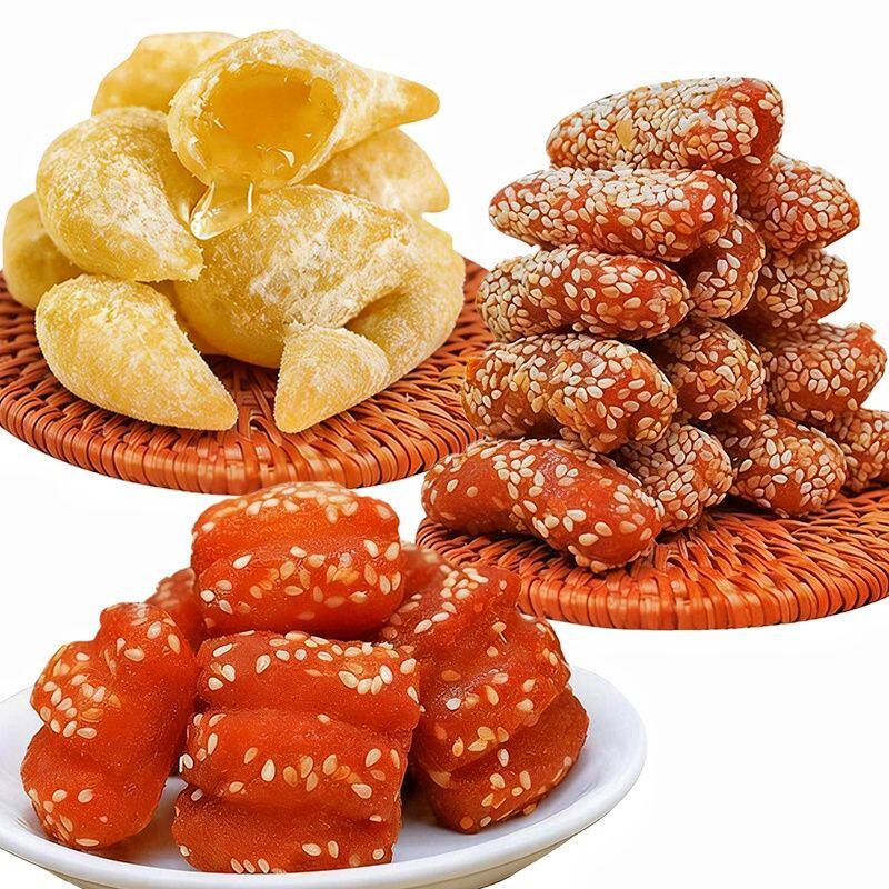 山东蜜三刀羊角蜜丝条正宗传统甜食果子老式中式糕点心怀旧零食品