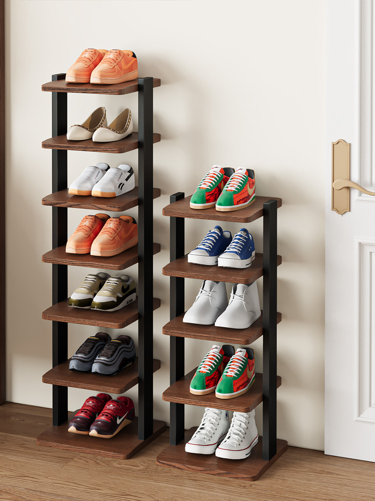 鞋架子家用门口多层入户门后小窄简易过道鞋柜出租房宿舍置物架