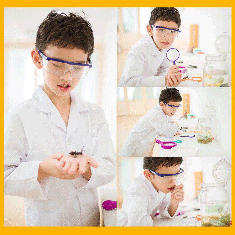 儿童目镜打水仗防冲击防护眼镜上课教学化学实验围裙幼儿园护目镜