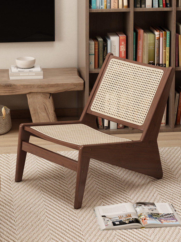 昌迪加尔袋鼠椅藤编小椅子家用凳子户外单人沙发椅阳台休闲靠背椅,住宅家具,沙发椅,淘宝优惠券,粉丝福利购,淘宝优惠卷