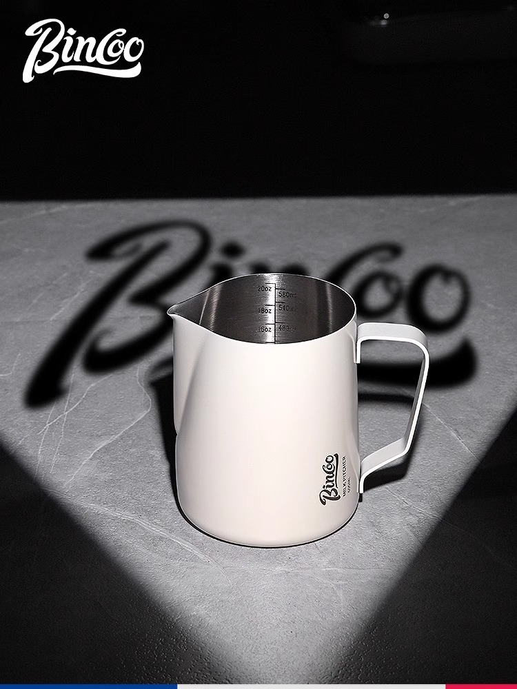 Bincoo咖啡拉花缸不锈钢尖嘴加厚打奶泡杯花式带刻度拉花咖啡器具