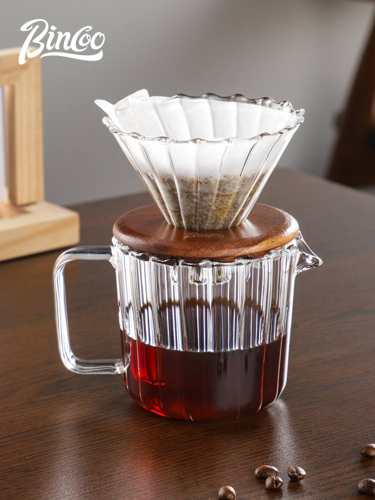 Bincoo手冲咖啡滤杯分享杯咖啡壶套装V60滤纸过滤式户外露营旅行