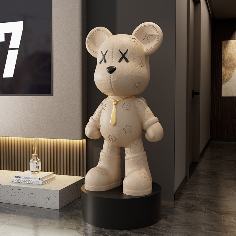 潮玩暴力熊摆件大型落地客厅装饰品家居电视柜沙发边高档乔迁礼物,家居饰品,落地摆件,淘宝优惠券,粉丝福利购,淘宝优惠卷